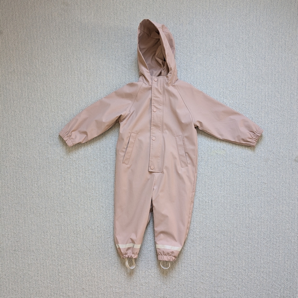 Zara Rubberised Fleece one piece suit 2-3y